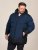 D555 Hank Ripstop Contrast Panelled Padded Hooded Jacket Azul-marinho - Casacos - Casacos Homem Tamanhos Grandes