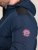 D555 Hank Ripstop Contrast Panelled Padded Hooded Jacket Azul-marinho - Casacos - Casacos Homem Tamanhos Grandes