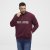 North Latitude Half Zip Sweatshirt Bordô - Sweatshirts & hoodies - Sweatshirt & Camisolas com Capuz tamanhos grandes