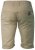 D555 PANAMA Chino Short With Side Elasticated Waist Khaki - Calções - Calções Homem Tamanhos Grandes
