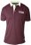 D555 NASH Short Sleeve Rugby Shirt Burgundy - Pólos - Pólos Tamanhos Grandes Homem