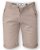 D555 COLTEN Stretch Cotton Chino Short Beige - Calções - Calções Homem Tamanhos Grandes