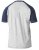 D555 HIRALDO T-Shirt Grey/Navy - T-shirts - T-shirts Homem Tamanhos Grandes