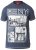 D555 RUEBEN NY City Print T-Shirt Denim - T-shirts - T-shirts Homem Tamanhos Grandes