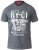 D555 Lorne T-shirt Grey Twist - T-shirts - T-shirts Homem Tamanhos Grandes