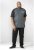 D555 Nelson Stretch Tapered Cargo Pants Black - Jeans & calças - Jeans & Calças Tamanhos Grandes Homem