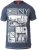 D555 RUEBEN NY City Print T-Shirt Denim - T-shirts - T-shirts Homem Tamanhos Grandes