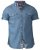 D555 Nathan Short Sleeve Shirt Blue - Camisas - Camisas Homem Tamanhos Grandes
