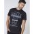 D555 Phillip T-shirt Black - T-shirts - T-shirts Homem Tamanhos Grandes