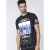D555 Ethan T-shirt Black - T-shirts - T-shirts Homem Tamanhos Grandes