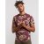 D555 Baxter T-shirt Wine-red - T-shirts - T-shirts Homem Tamanhos Grandes