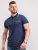 D555 Rogers Printed Polo Navy - Pólos - Pólos Tamanhos Grandes Homem