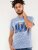 D555 Hobart LA Printed T-Shirt Blue - T-shirts - T-shirts Homem Tamanhos Grandes