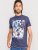 D555 Warner Guitar Printed T-Shirt Navy - T-shirts - T-shirts Homem Tamanhos Grandes