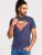 D555 Scampton Official Superman Printed T-Shirt Navy - T-shirts - T-shirts Homem Tamanhos Grandes