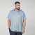 North Latitude 61116 Camisa Piqué Mesclada Manga Curta Azul - Pólos - Pólos Tamanhos Grandes Homem