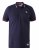 D555 Sloane Polo Shirt With Chest Embroidery Navy - Pólos - Pólos Tamanhos Grandes Homem