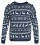 North Latitude 63144 Fjell Reindeer Knit Azul-marinho - Sweatshirts & hoodies - Sweatshirt & Camisolas com Capuz tamanhos grandes