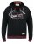 D555 Patrick Full Zip Hoody With 'Motorcycle' Chest Print - Sweatshirts & Hoodies - Sweatshirt & Camisolas com Capuz tamanhos grandes