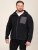 D555 Damien Micro Fleece Zip Through Hoody Preto/Cinzento - Sweatshirts & hoodies - Sweatshirt & Camisolas com Capuz tamanhos grandes