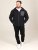 D555 Damien Micro Fleece Zip Through Hoody Preto/Cinzento - Sweatshirts & hoodies - Sweatshirt & Camisolas com Capuz tamanhos grandes