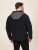 D555 Damien Micro Fleece Zip Through Hoody Preto/Cinzento - Sweatshirts & hoodies - Sweatshirt & Camisolas com Capuz tamanhos grandes
