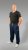 20 Nodi Libeccio Long Leg Sports Pants in Combed Cotton Jersey Navy - Calças & calções de fato de treino - Calças de Fato de Treino Tamanhos Grandes 