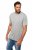 JP1880 702415 T-shirt de decote em V Cinzento mesclado - T-shirts - T-shirts Homem Tamanhos Grandes