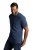 JP1880 702415 T-shirt de decote em V Azul médio mesclado - T-shirts - T-shirts Homem Tamanhos Grandes