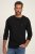 JP1880 702555 T-shirt Henley de manga comprida Preto - T-shirts - T-shirts Homem Tamanhos Grandes