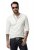 JP1880 702555 T-shirt Henley de manga comprida Branco - T-shirts - T-shirts Homem Tamanhos Grandes