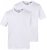 JP1880 711318 T-shirt de decote em V pack de 2 Branco - T-shirts - T-shirts Homem Tamanhos Grandes