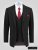 D555 Ted 4 Way Stretch Tailored Suit Jacket Preto - Fatos - Fatos de Homem Tamanhos Grandes