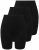 Ulla Popken 716595 Boxers pack de 3 Preto - Cuecas - 