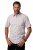 JP1880 Modern Fit Check Print Short Sleeve Shirt Grey - Camisas - Camisas Homem Tamanhos Grandes