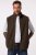 JP1880 Fleece Vest Stand-up Collar Brown - Casacos - Casacos Homem Tamanhos Grandes