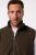 JP1880 Fleece Vest Stand-up Collar Brown - Casacos - Casacos Homem Tamanhos Grandes