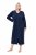 Ulla Popken 749967 Roupão turco com fecho Azul-marinho - Robes & roupões - 