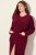 Ulla Popken 749967 Roupão turco com fecho Bordô - Robes & roupões - 
