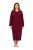 Ulla Popken 749967 Roupão turco com fecho Bordô - Robes & roupões - 