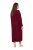 Ulla Popken 749967 Roupão turco com fecho Bordô - Robes & roupões - 