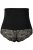 Ulla Popken 781632 Cuecas modeladoras de cintura alta Preto - Roupa modeladora - 