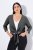Ulla Popken 794514 Bolero de jersey com nó Antracite - Boleros - 