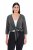 Ulla Popken 794514 Bolero de jersey com nó Antracite - Boleros - 