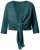 Ulla Popken 794514 Bolero de jersey com nó Petróleo - Boleros - 