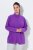 Ulla Popken 796970 Casaco polar leve Roxo escuro - Roupa polar - 