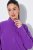 Ulla Popken 796970 Casaco polar leve Roxo escuro - Roupa polar - 
