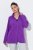 Ulla Popken 796970 Casaco polar leve Roxo escuro - Roupa polar - 