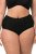 Ulla Popken 800279 Cuecas às riscas pack de 2 Preto - Cuecas - 