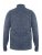D555 Wilmington Zipper And Button Neck Sweater Blue - Sweatshirts & hoodies - Sweatshirt & Camisolas com Capuz tamanhos grandes